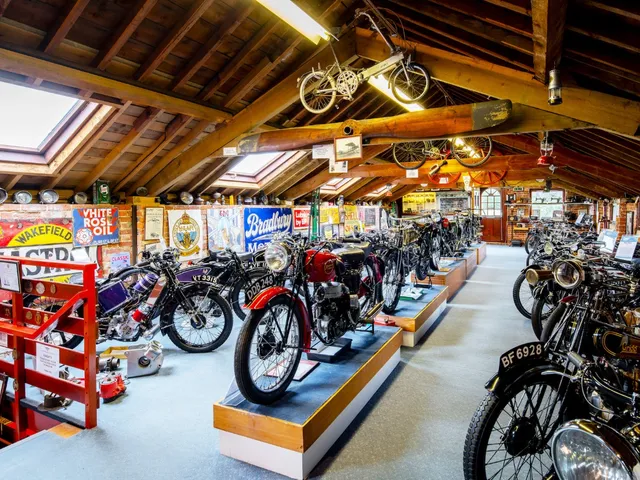 Exterior view of the Sammy Miller Motorcycle Museum buildings